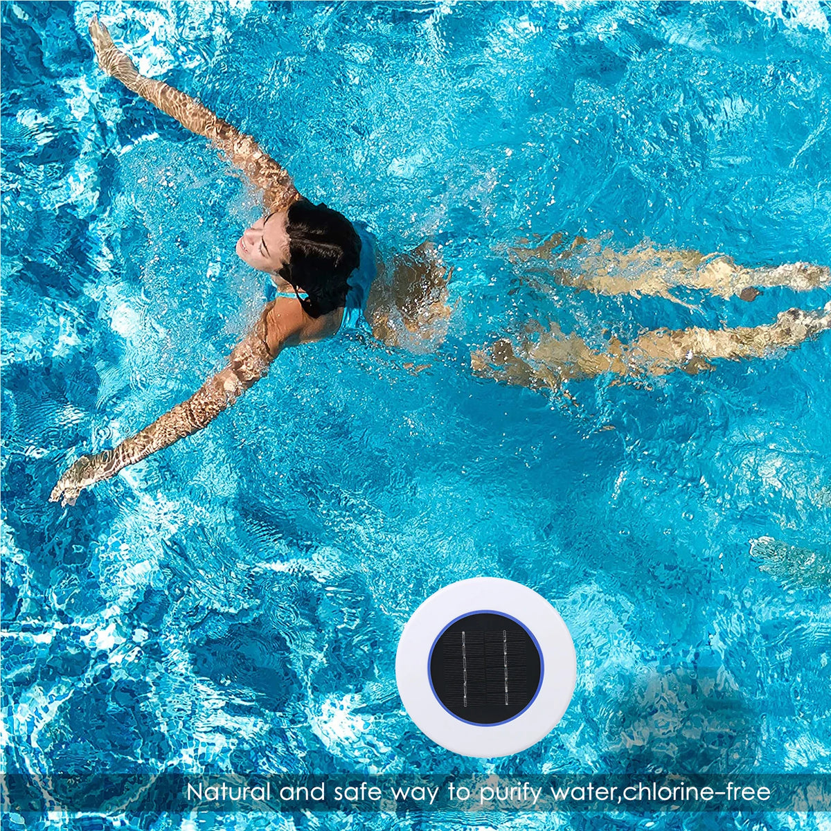 Solar Pool Purifier Chlorine-Free Water Processor Solar Pool-Ionizer Water Algae Inhibition Tools Swimming Pool Cleaning Tools