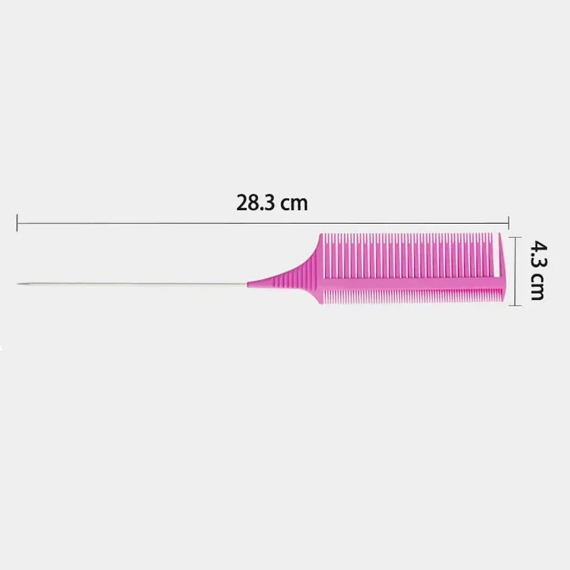 3pcs Hairbrush Hair Styling Combs Tailed Comb Set Coloring Dyeing Comb Salon Tool Sectioning Highlighting Weaving Cutting Comb