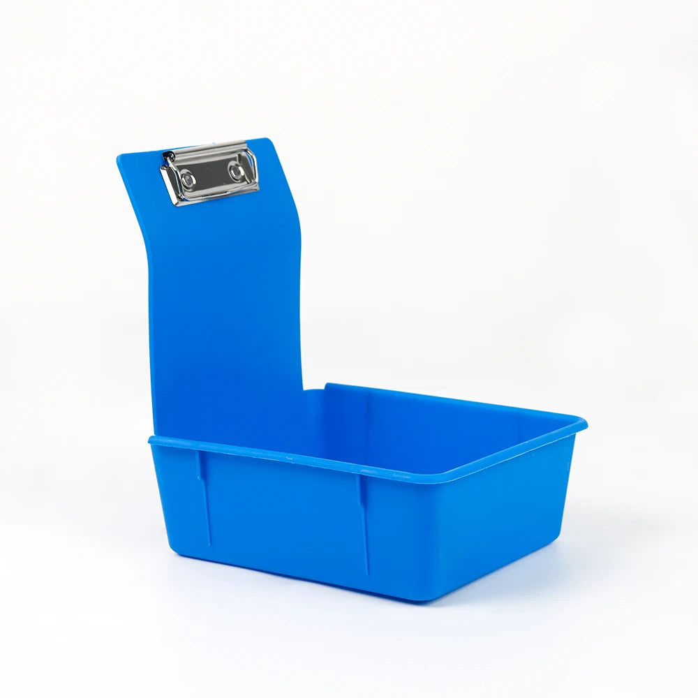 10pcs Multicolor Dental Lab Work Pans Dentist Plastic Storage Sorting Box Organization Case with Clips