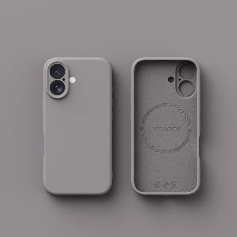 For Magsafe Case For iPhone 17E Liquid Silicone Magnetic Shockproof Solid Colour Matte Soft Cover For iPhone 17 E 17e Bumper