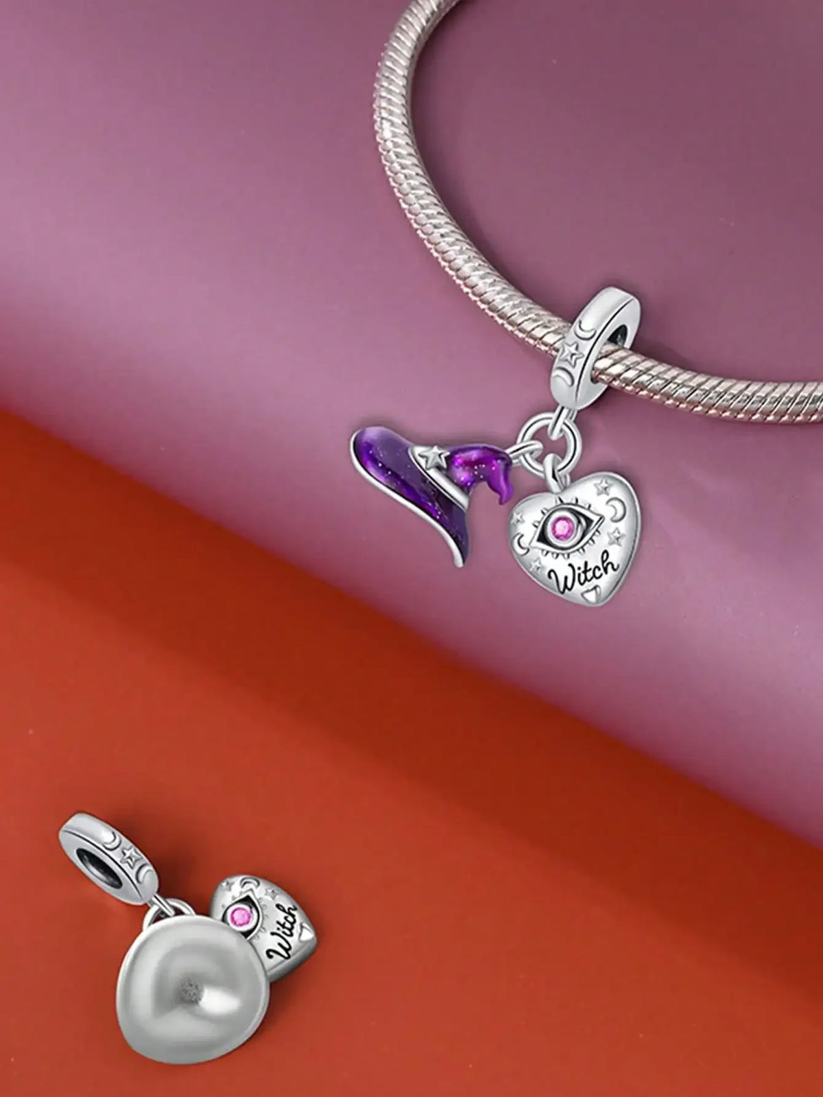 2025 Hot Sale Charms Bead 925 Sterling Silver Christmas Halloween Witch Hat Fit Bangle Bracelet Necklace DIY Jewelry
