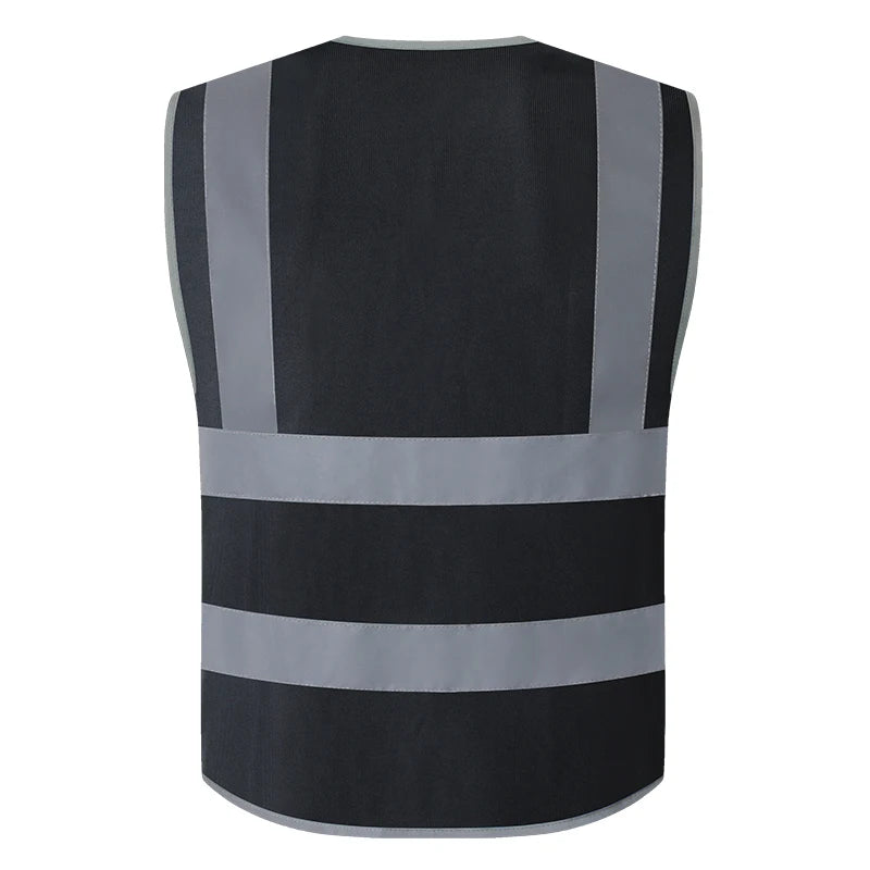 Multi Pockets Class 2 Night Working Vest Men Construction Work Clothes