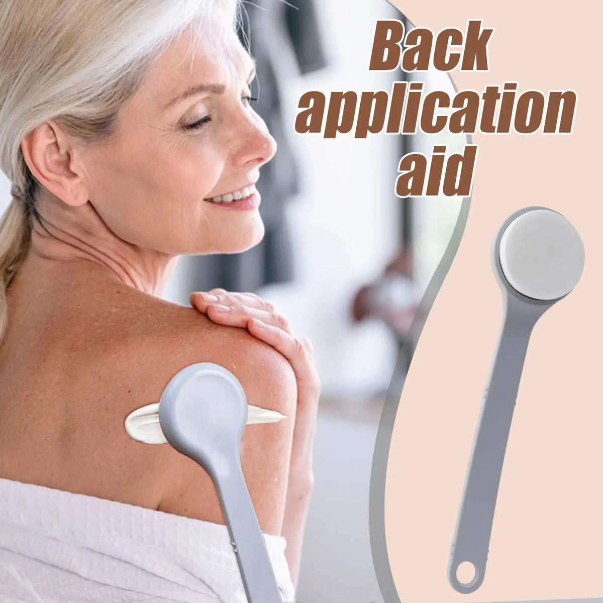 Lotion Applicator for Back Long Handle Lotion Applicator for Back Anti-Slip Grip Moisturizing Oils Apply Tool for Athletes Teens