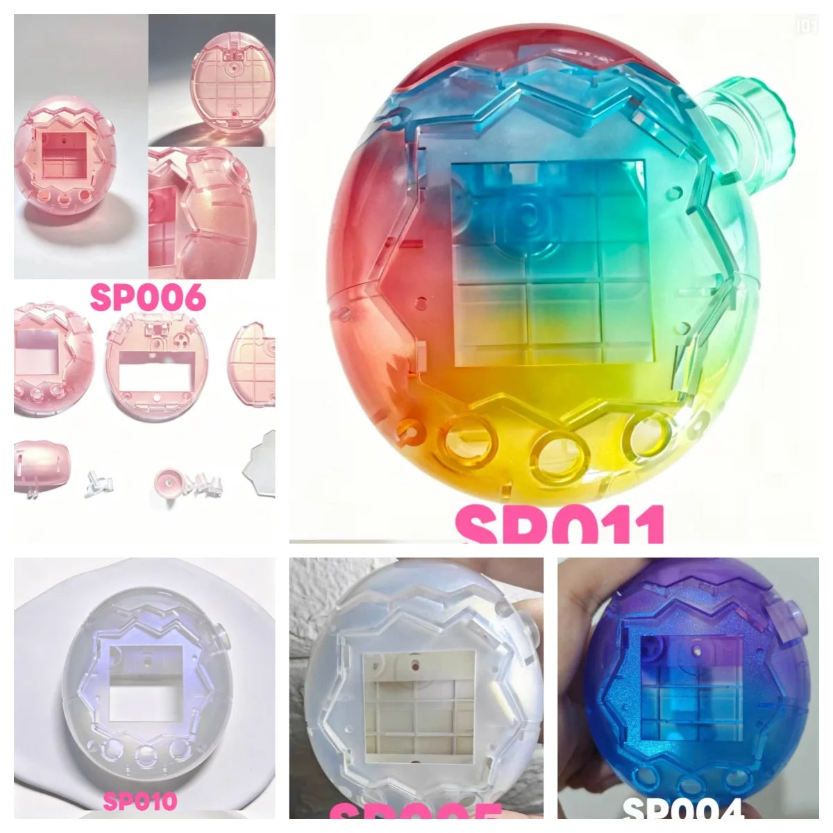 Replacement Shell For Tamagotchi Paradise Spray Painted Custom Finished Diy Housing Protective Cover Gradient Color Full Set
