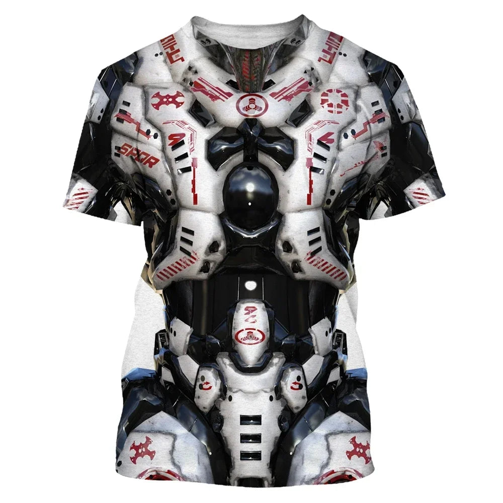 Men's Muay Thai casual T-shirt running sports short sleeved 3D printed short sleeved summer new breathable and comfortable T-shi