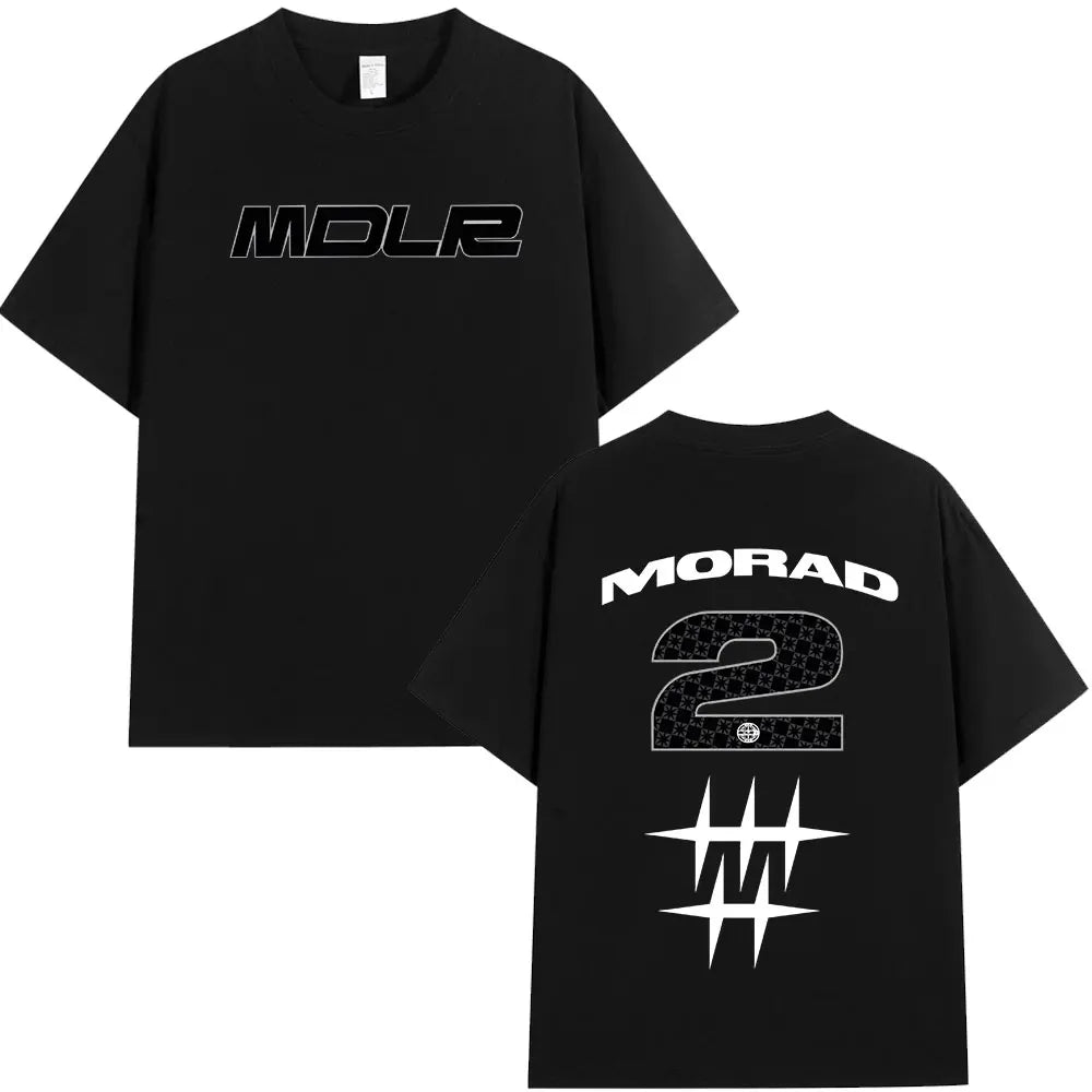 Rapper Morad M.D.L.R Graphic T Shirts Men Women Fashion Vintage T-shirt Cotton Casual Oversized Short Sleeve T-shirts Streetwear