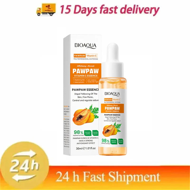 Papaya VC Brightening Serum Improve Dullness Remove Dark Spots Effective Whiten Freckle Product Moisturize Face Skin Care Beauty