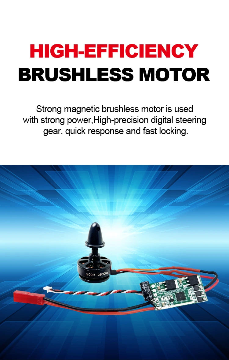 3D Stunt Glider RC Plane Brushless Motor 2.4G Remote Control Aircraft EPP Foam Flight Airplane Toys US Shipping
