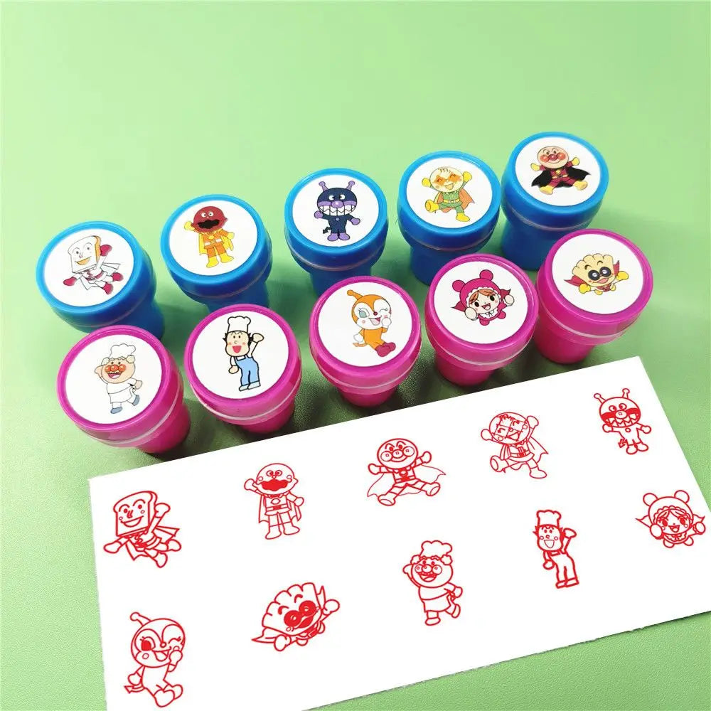Anpanman Cartoon Stamp Character Anime Merchandise  Customization Seal Gift Color Stamp