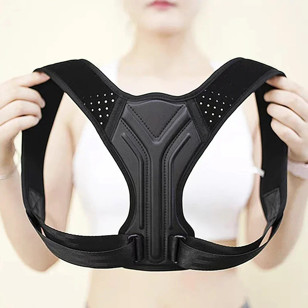 Adjustable Back Shoulder Posture Corrector Belt Clavicle Spine Pain Relief Support Reshape Your Body Home Office Back Neck Brace