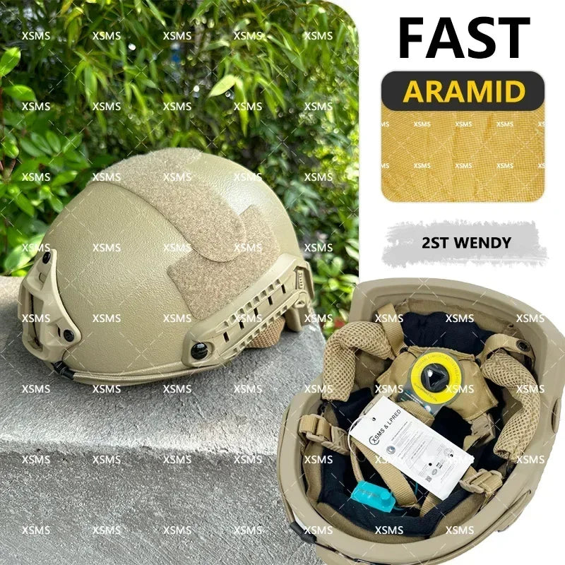 Protective Helmet  -FAST - Aramid  - Whith Wendy