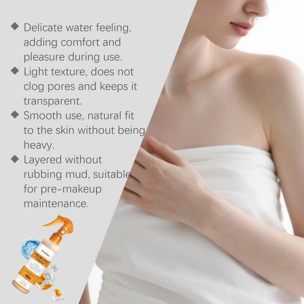 Exfoliating Peeling Spray Kojic Acid Turmeric Remove Dead Skin Brighten Complexion Smooth Skin Texture Gentle Exfoliating Spray