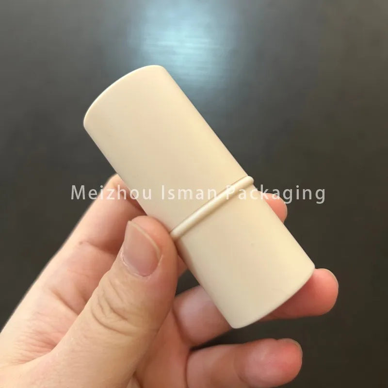 50Pcs Newest Refillable Fat 6g Matte Pink Cheek Lip Balm Packaging Foundation Stick Container Eyeshadow Concealer Stick Tubes