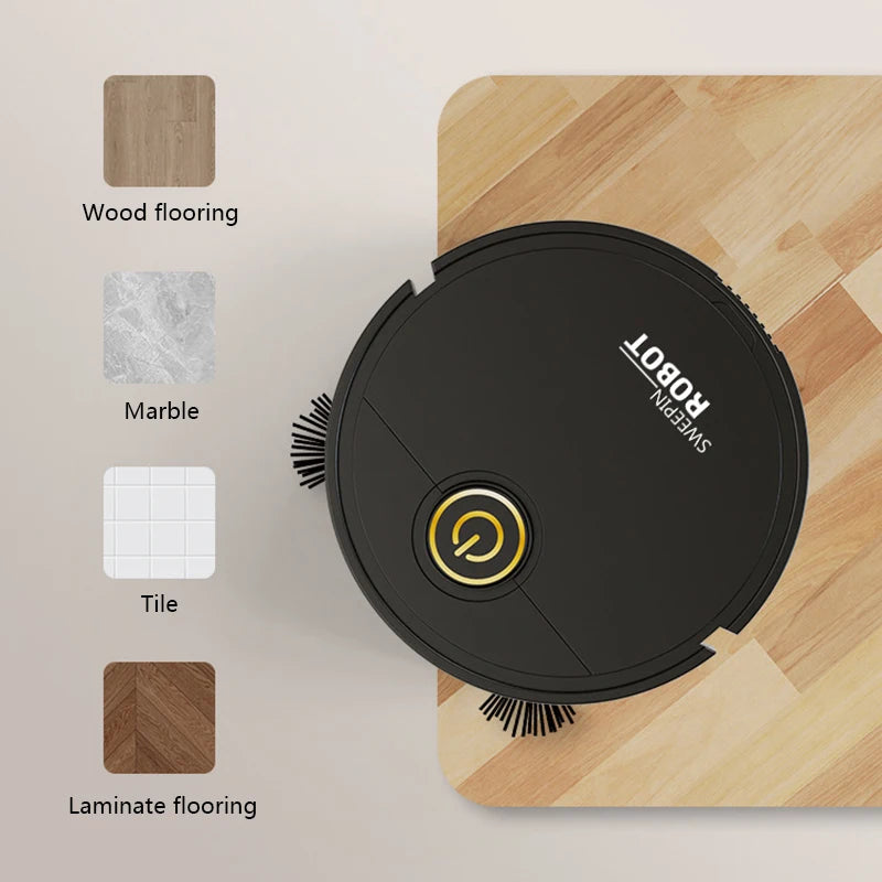3-in-1 Automatic Sweeping Robot Sweep Vacuum Cleaner Mopping Floor USB Rechargeable Mini Cleaner Home Cleaning Machine
