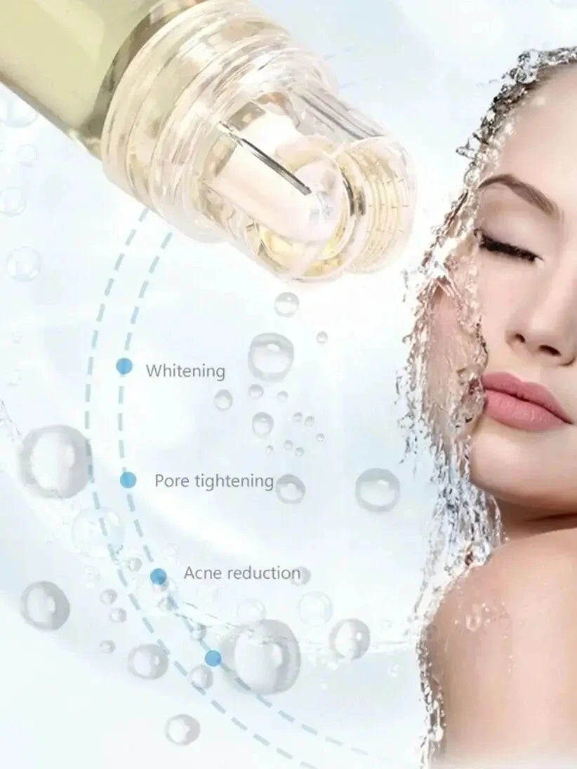 Hydra Roller 64 Pins Micro Titanium Need Tips Derma Needles Skin Care Anti Aging Whitening Bottle Roller Serum Reusable