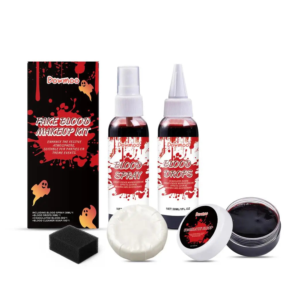 Horror Makeup Cosmetics Fake Blood Special Scar Effects Skin Wax Plasma Scar Body Paint Tool Cos Vampire Clown