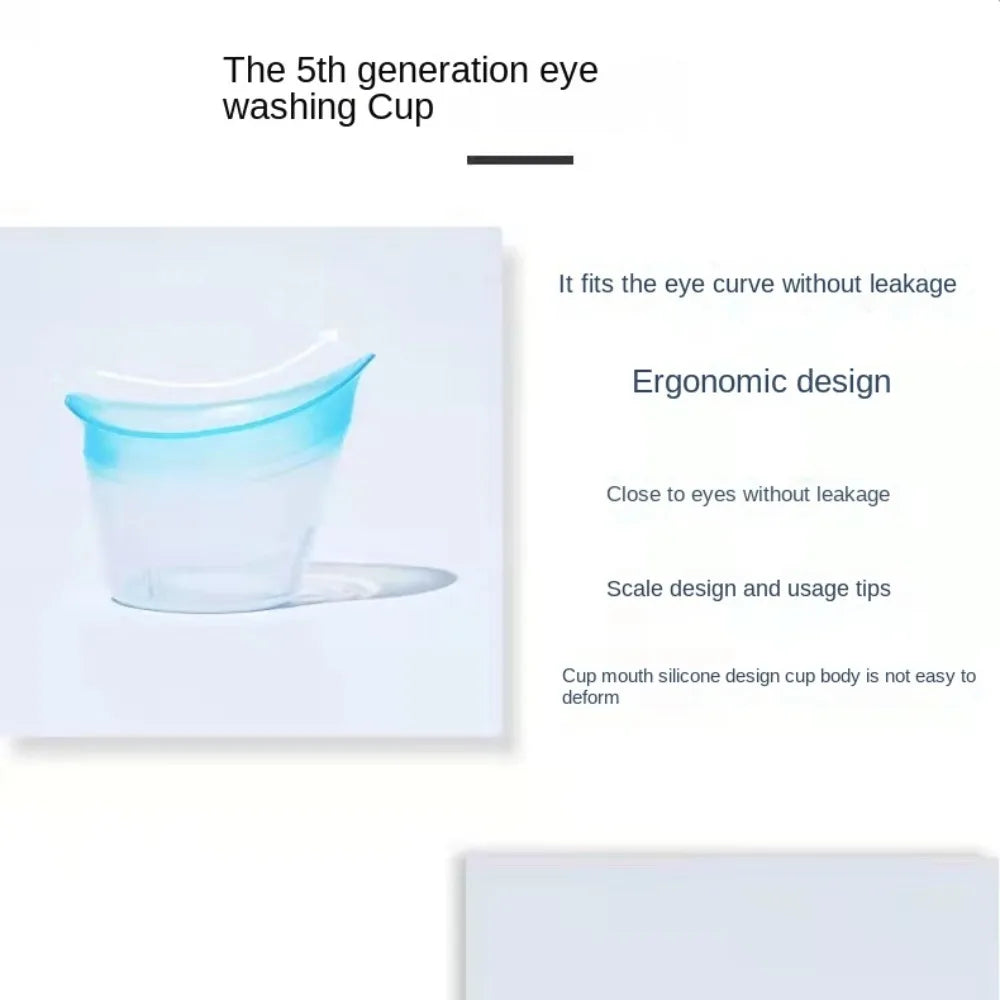 Eye Cleaning Container Silicone Eyewash Cup Soft 10ml Eye Bath Cup Resuable Eye Wash Cup Eyes Cleaner Precision Fitting Eye