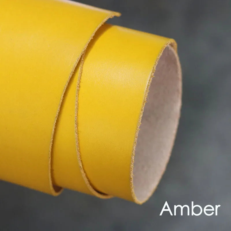 Macaron Style Dyed Colorful Veg Tanned Full Grain Cowhide Leather Craft Material 2.0mm Thickness