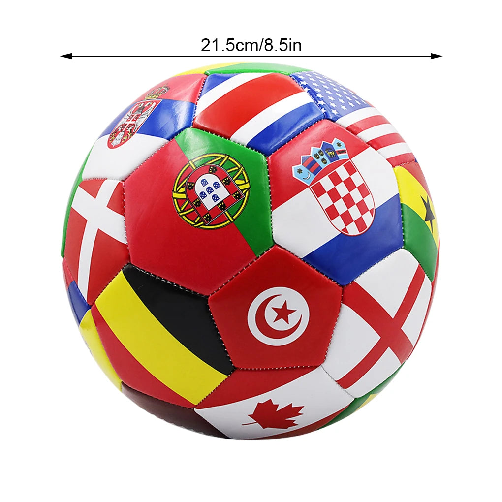 National Flag Colours Soccer Ball Suitable For Different Surfaces And Teamwork Innovative Foot Balls