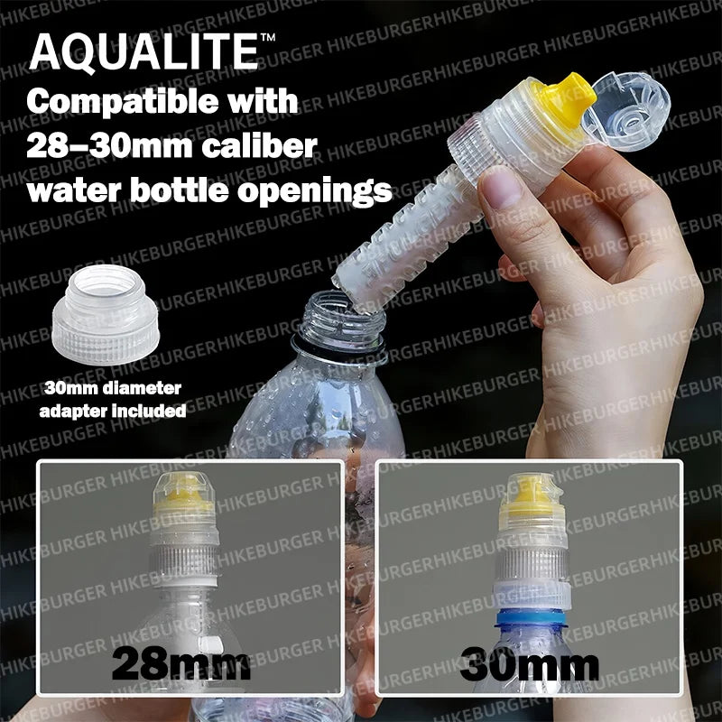 3F UL GEAR Mini Portable Water Filter Bottle Purification  Outdoor Camping, Hiking, Survival & Emergency Use Purifier
