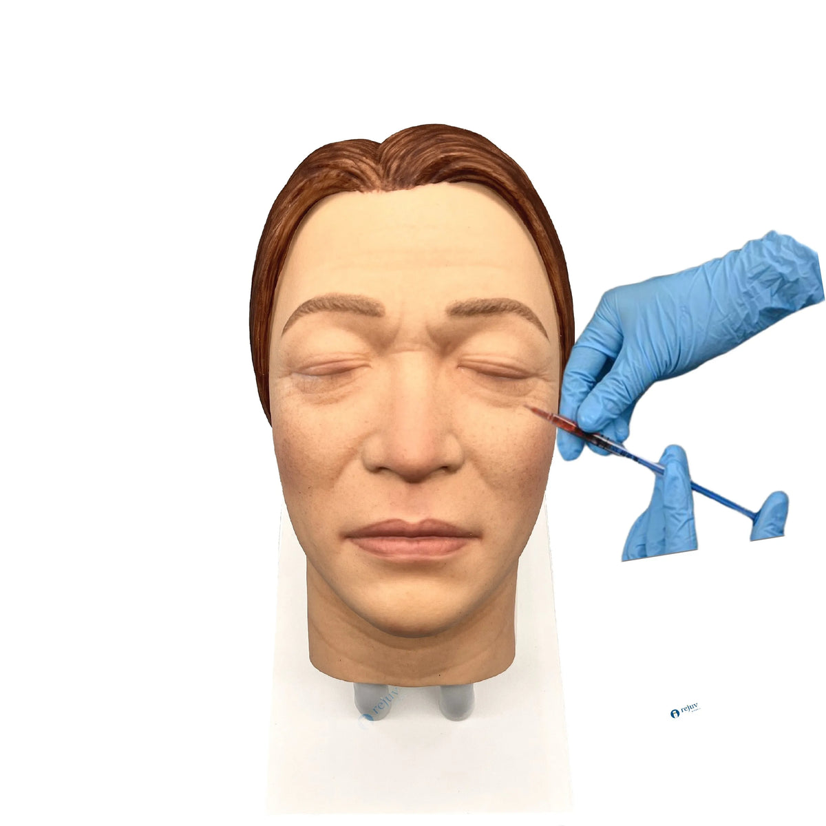 Cosmetic Injection Model, Silicone Female Face Mannequin for Injection Training Aesthetics Botox Dermal Filler Courses