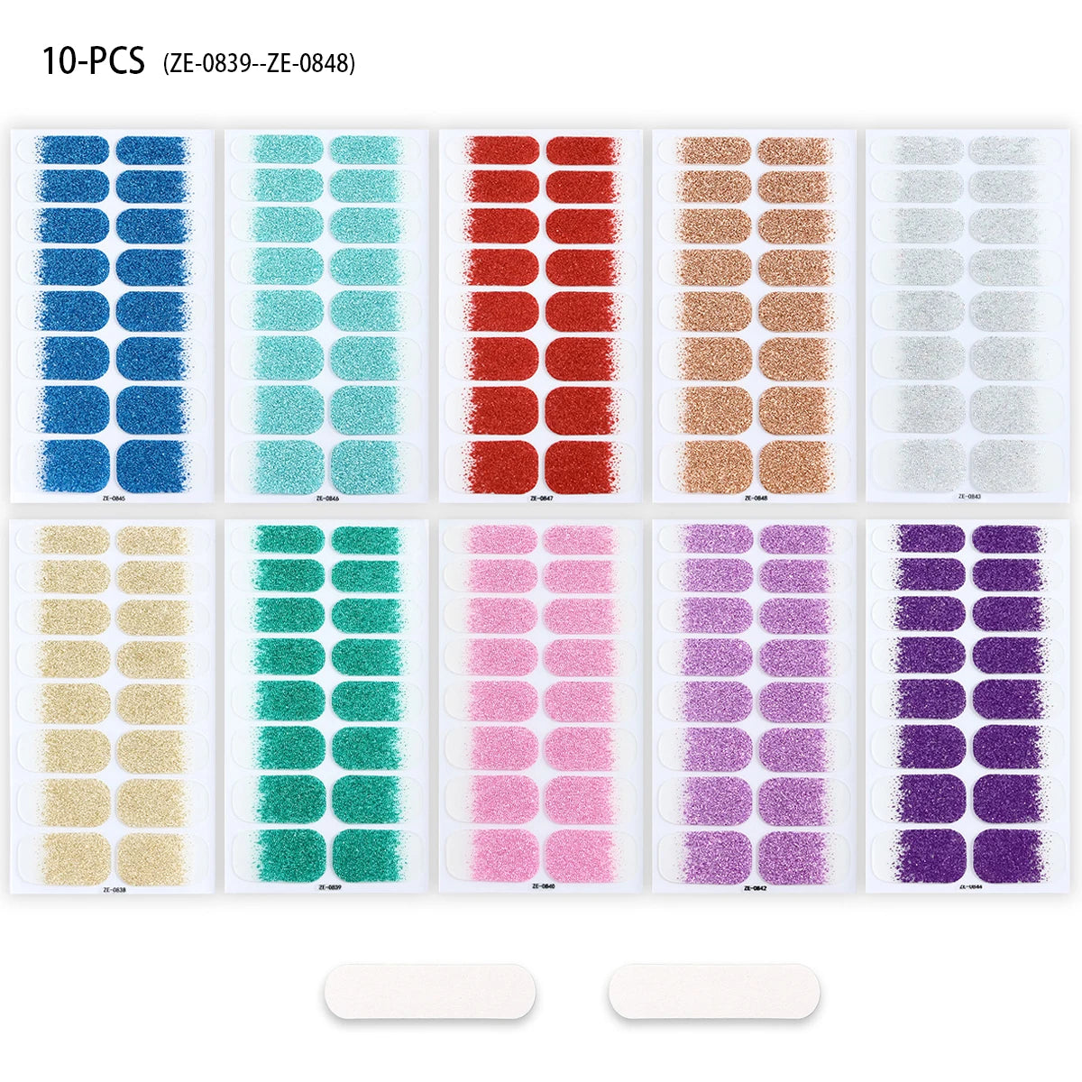 Gradient Galaxy Series Press-on Nails | 16-Piece Set of Removable Self-Adhesive Fake Nail Stickers | Valentine's Day Gift Idea