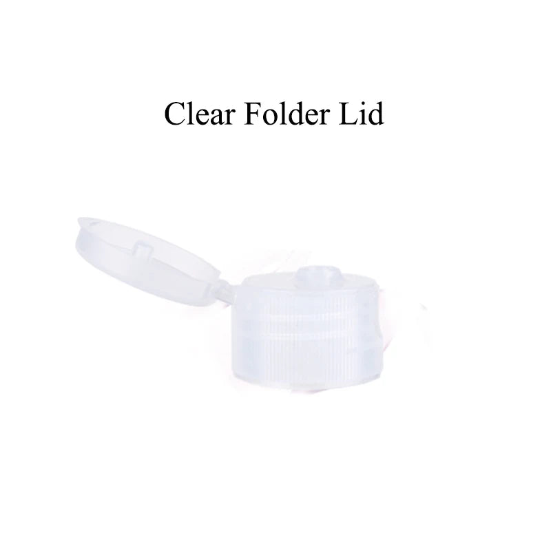 20pcs 100ML 120ML 200ML Empty Plastic Bottle With Aluminum Lid 500ML Flap Lid Refillable Bottle Cosmetic Container JX141-20