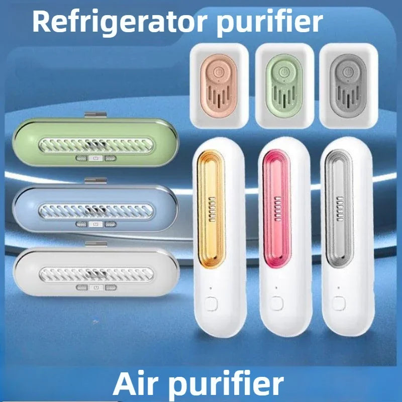 Air Purifier Refrigerator Deodorizer Rechargeable Negative Ion Air Ozone Purifier Deodorizer Air Purifier Household Guard