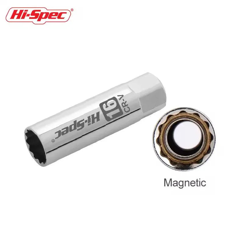 Hi-Spec Car Spark Plug Socket Universal Wrench 14/16/21mm Install Replace Repair Kit Magnetic Spark Plug Removal For Car Repair