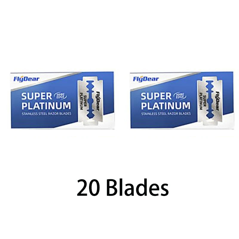 Razor Stainless Steel Double-Blade Razor Old Fashioned Razor Manual Shaving for Men