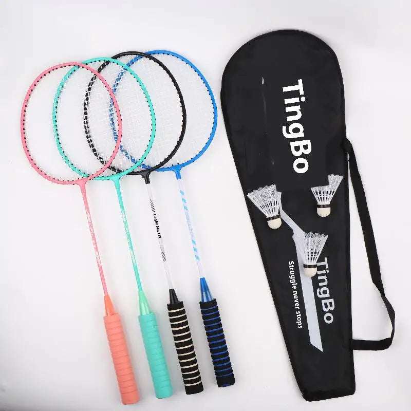 1Set Badminton Rackets Professional Durable Leisure Sports Racquet Badminton Training Racket Set For Beginners