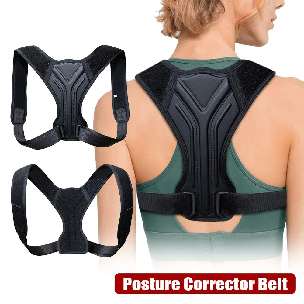 Adjustable Back Shoulder Posture Corrector Belt Clavicle Spine Pain Relief Support Reshape Your Body Home Office Back Neck Brace