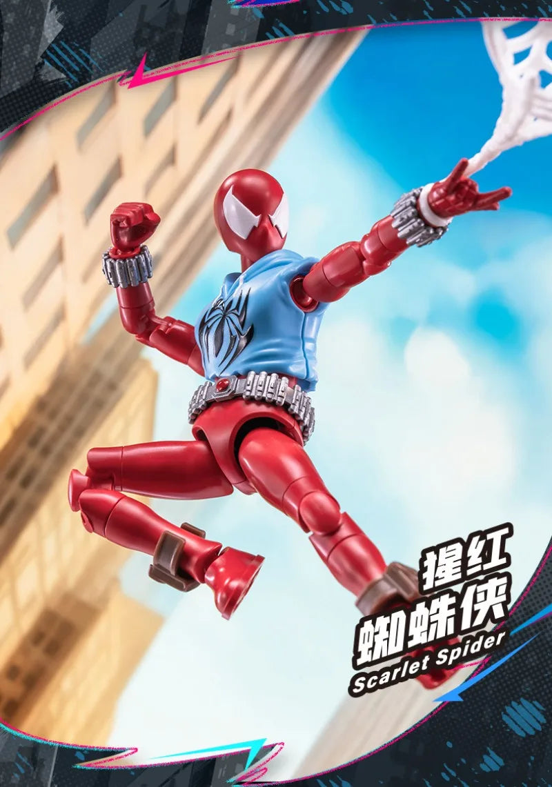 In Stock BLOKEES Marvel Comics Star Edition GV01 GV06 Spider-Man Scarlet Spider Shocker Splicing Toy Model Collection Gift