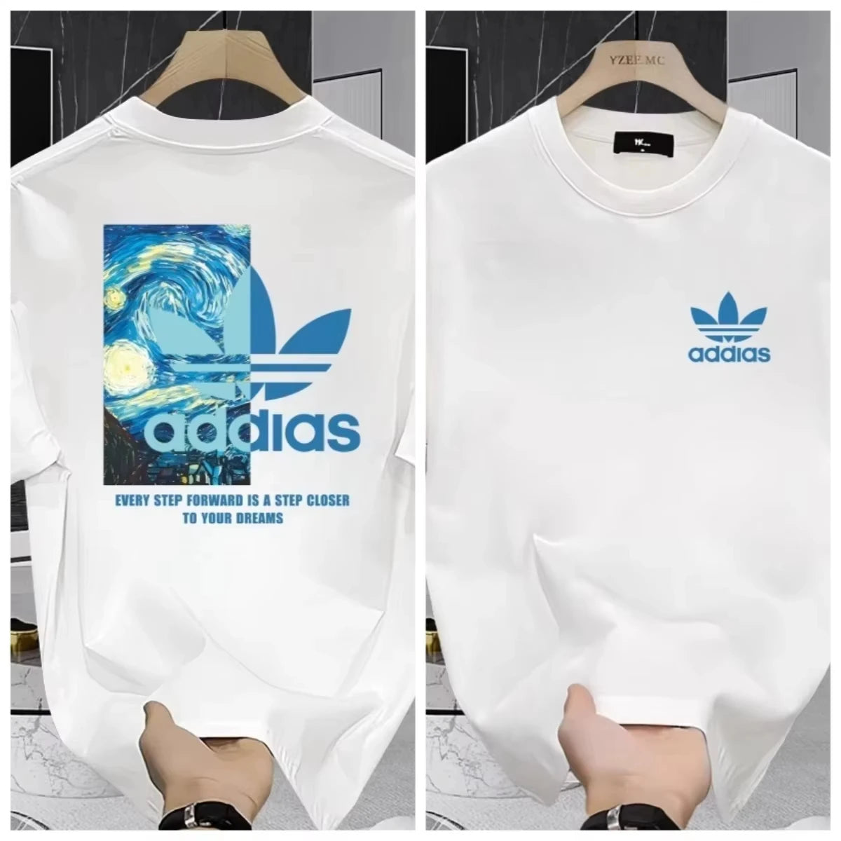 Spring/Summer 2026 T-shirt Short Sleeved Pure Cotton New Street Fashion Printed American Top Half Sleeved Base Shirt