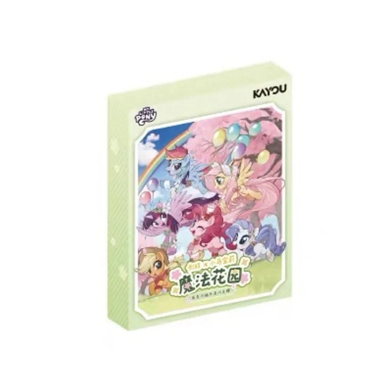 KAYOU Genuine New My Little Pony Magic Garden Series Q Edition Acrylic Flowing Sand Standing Brand Anime Peripheral Gift