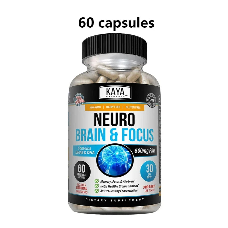Neuro Brain for Memory & Focus - Nootropic Brain Support Supplement, Focus & Concentration & Cognitive Function