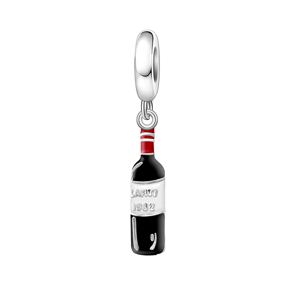Hot Selling 925 Silver Cup,Coffee Cup,Beer,Bead Pendant Suitable European Original Bracelet DIY Accessories,Exquisite Jewelry ﻿