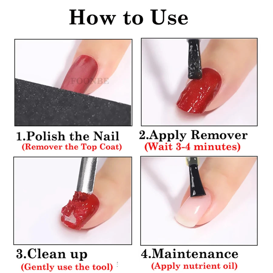 120g/250g Magic Remover Nail Polish Remover Peel Off Burst UV Gel Polish Fast Remove Semi Permanent Varnish Polish Cancel Glue