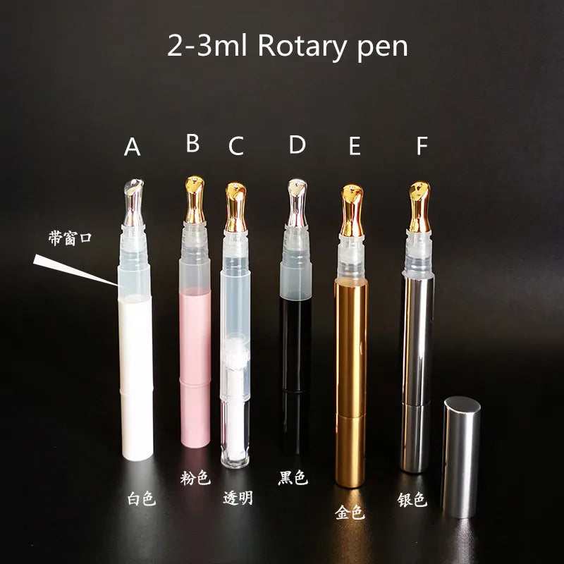 10-100pcs Empty 1-5ml Lip Liquid Tube Cosmetic Pen Lip Gloss Bottle Lipstick Container Eye Cream With Electroplated Head