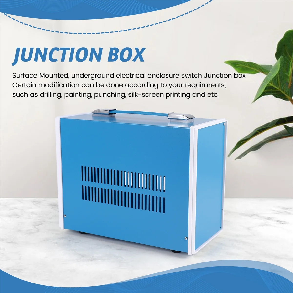A42F  Outdoor Indoor Electronic Module Metal Instrument Housing Electronics Enclosure Box Junction Box Enclosure Project Case