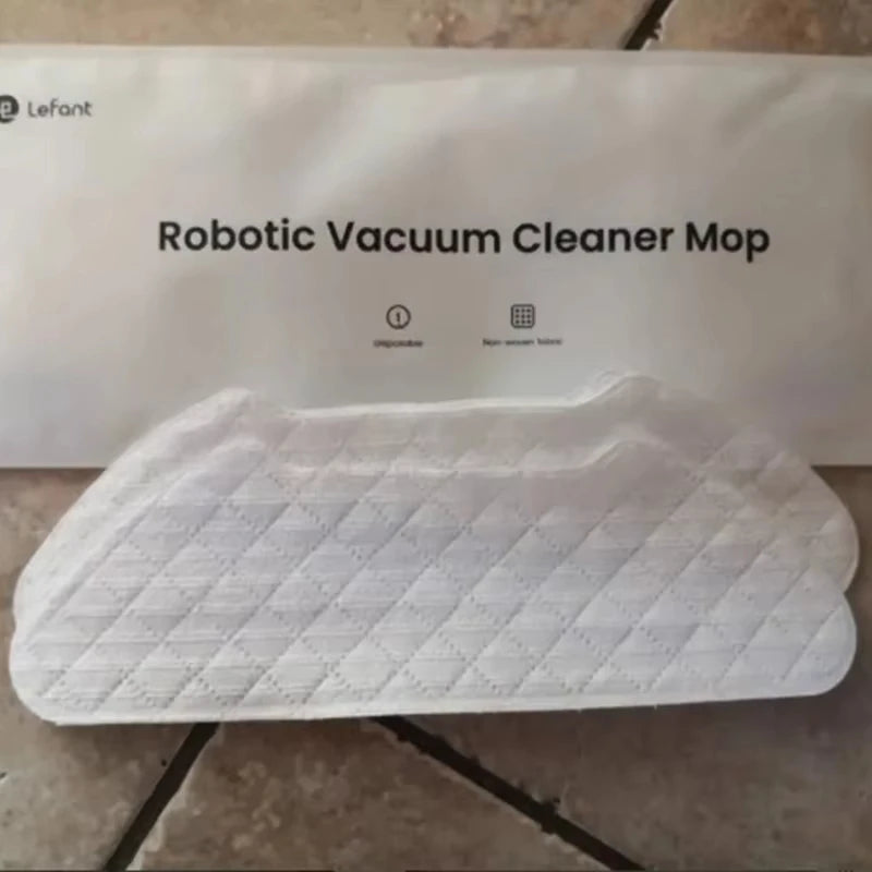 Disposable Mop x15 Pcs (3 Packs) + Support x1 for Lefant M1 U180 OKP K4 Robot Vacuum Cleaner Mopping Function Accessory Part
