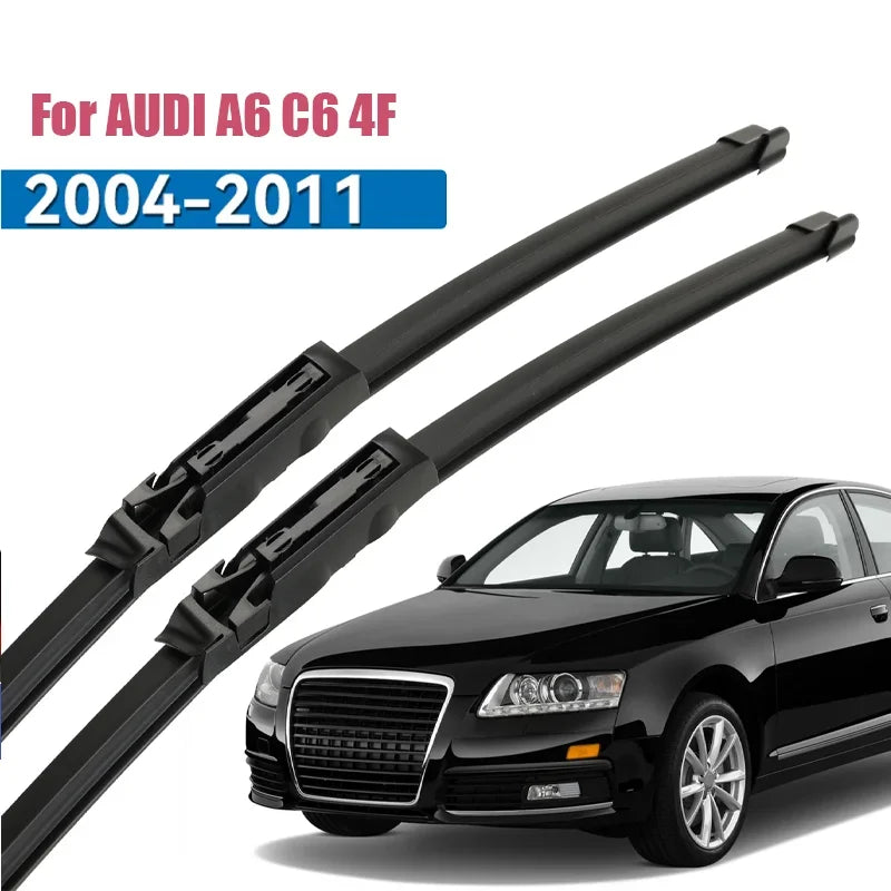 2pcs 22" Front Windshield Wiper Blades Set For Audi A6 C6 4F S6 RS6 Allroad Quattro 2004 2005 2006 2007 2008 2009 2010 2011