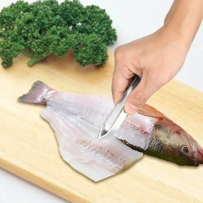 Multi-Purpose Kitchen Scraper, for Fish, Ginger, Crevices. 27cm, Pointed Tip, Versatile Tool