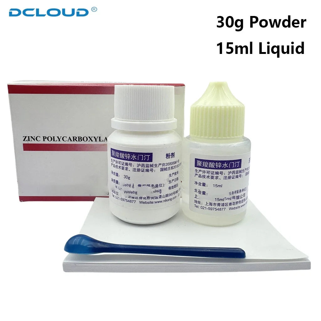 Permanent Dental Cement Glue Kit Super Extra Strong for Teeth Crown Bridge Gic Fuji Adhesive for Prosthesis Dentistry Material