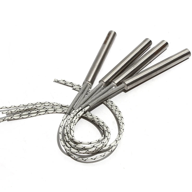 200W-250W Cartridge Heater 10x50mm/52mm/55mm/58mm/60mm Heating Element 316SS 220V/110V/380V Single Head Heater Pipe 5pcs/lot