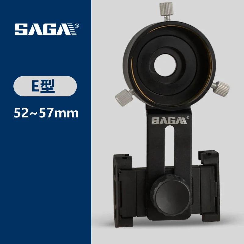 Metal mobile phone clip double monocular astronomical telescope microscope eyepiece connected to mobile phone for taking picture