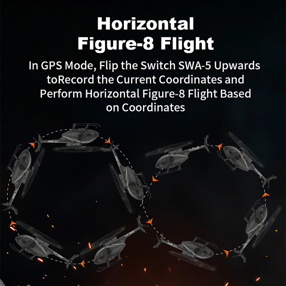 YUXIANG 1/16 F119S(MD500) 9CH GPS RC Helicopter