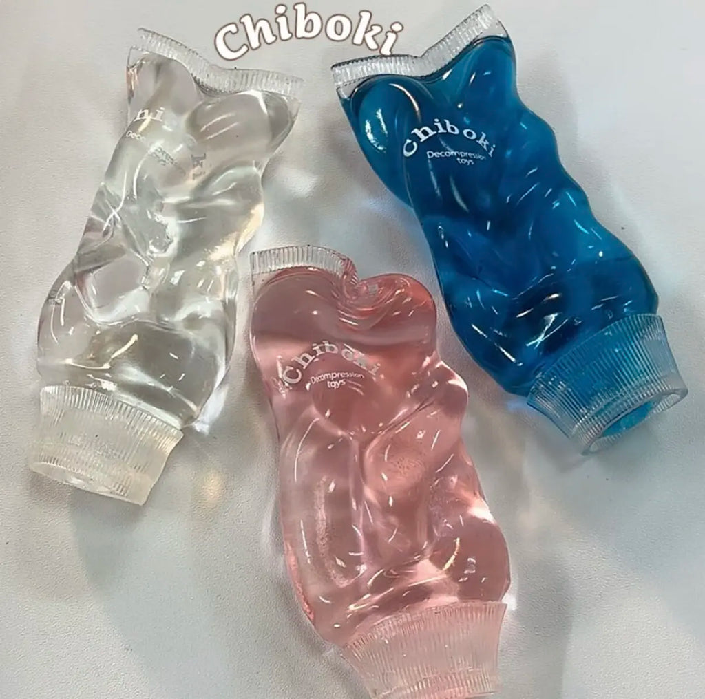 Chiboki Jam Toothpaste Shaped Squishy Decompression Toy Malleable No Rebound Vaseline Texture Squeeze Adult Stress Relief