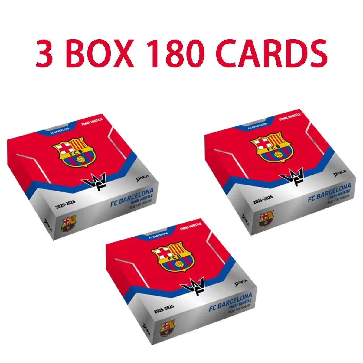 DAKA 2026 NEW FC BARCELONA FINAL WHISTLE World Cup Trading Card Collection Periphery Boy Surprise Gift Movie Like Rare Toy
