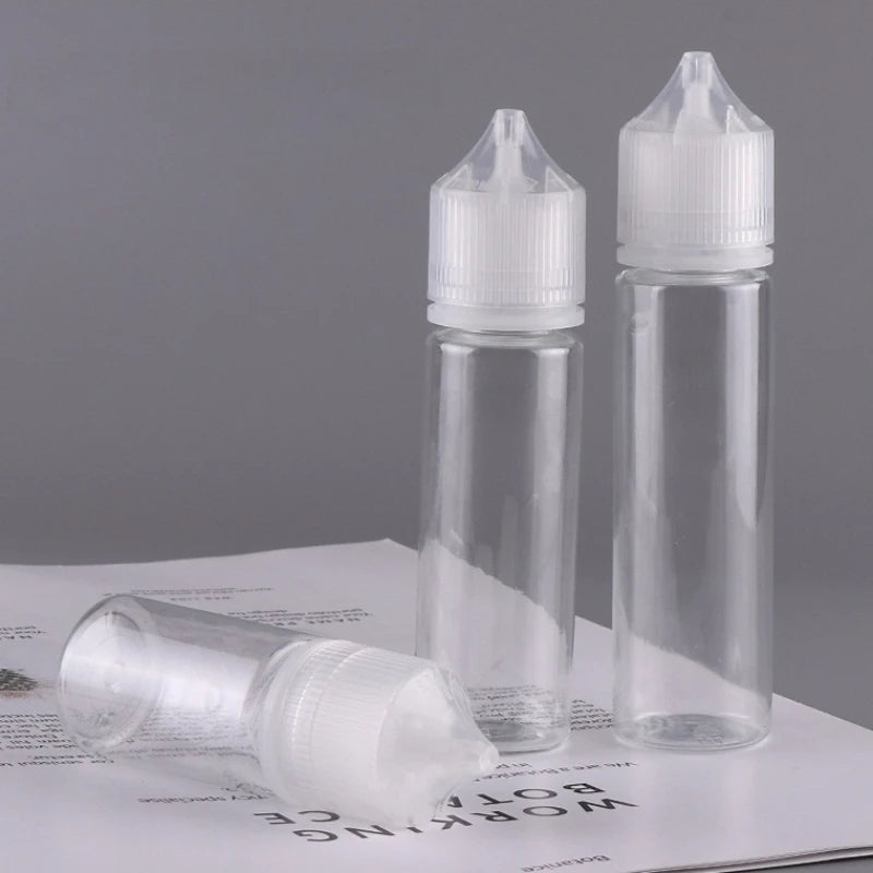 50pcs 10ml-100ml Plastic Empty Dropper Bottles Liquid Drop Bottles Long Tip Cap Oil Containers Portable Travel Dispenser Bottles